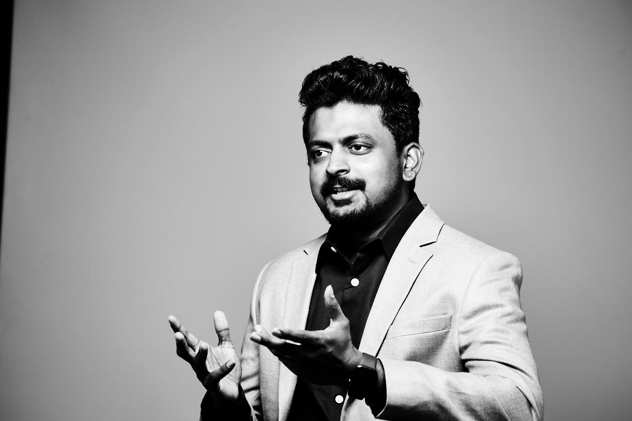 Vijay Pravin Maharajan on stage